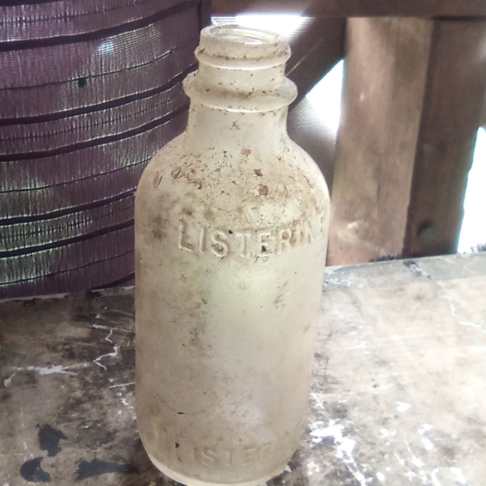 Antique mouthwash bottle